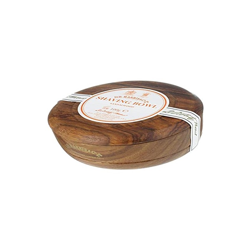 D.R. Harris Sandalwood Mahogany Shell Shaving Soap Unique 100g