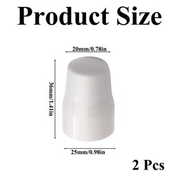 2Pcs Radiator Valve Cap White Plastic Radiator Cap Universal Radiator Valve Caps Replacement Valve Covers Radiator Blanking Cap Radiator Pipe Caps for Radiator Valves