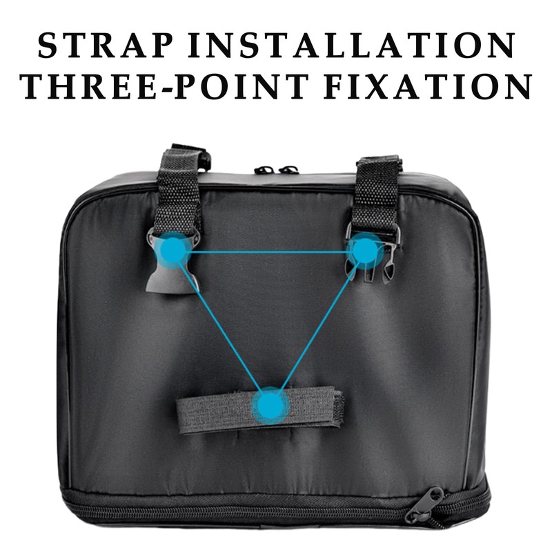 Yilceemy Bicycle Handlebar Bag, Waterproof Handlebar Bag, Waterproof Handlebar Adapter,