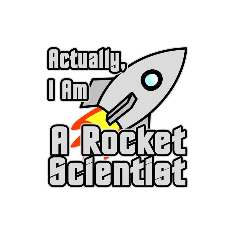 CafePress Rocket Scientist Oval Car Bumper Sticker