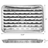Yesland 30 Pack Disposable Aluminum Pans with Perforated Bottom for