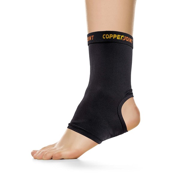 CopperJoint Arch Support for Plantar Fasciitis Relief - Ankle Compression Sleeve for Foot Pain Relief and Achilles Tendon Support - Breathable Copper Infused Nylon (Large)