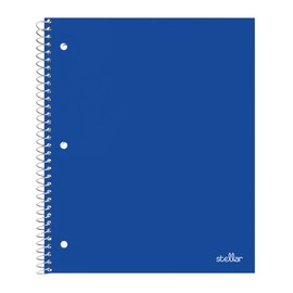 Office Depot® Brand Stellar Poly Notebook, 8-1/2" x 11",1 Subject, College Ruled, 80 Sheets, Assorted Colors, Pack Of 8