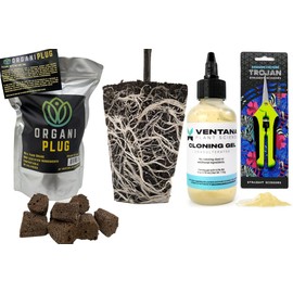 Ventana Plant Science VPS Ultimate Propagation Kit: 4 oz/118ml Cloning Gel, Organiplug 100 Pack & Trimming Scissors Bundle