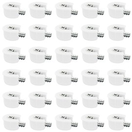 30 PCS Furniture Connectors Eccentric Cam Lock,Funiture Connection Fixing Screws (White)