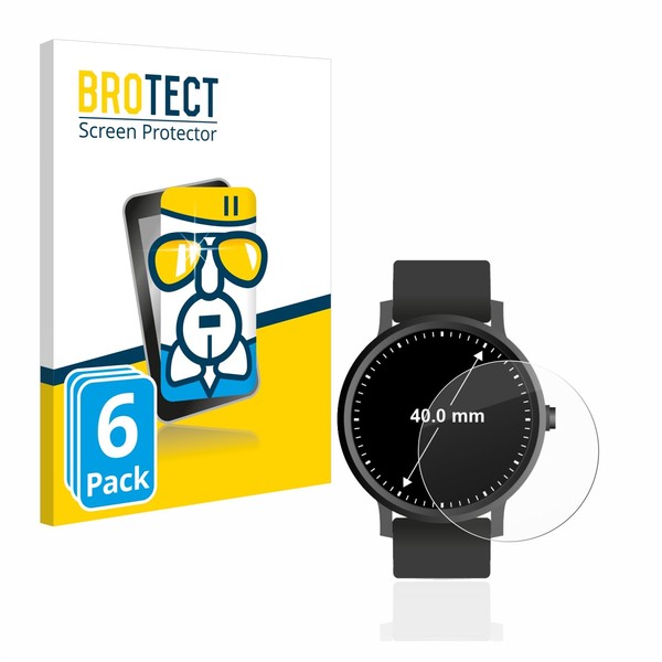BROTECT Tempered Glass Film Compatible with Watches (Circular Round, Diameter: