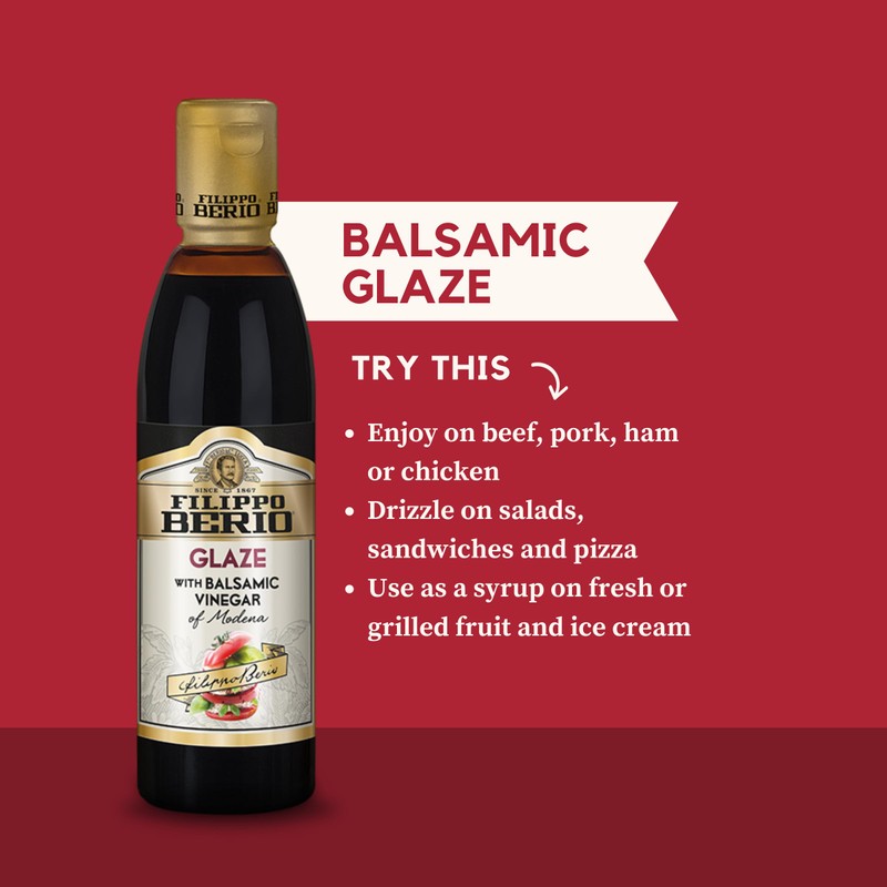 Filippo Berio Glaze with Balsamic Vinegar of Modena, 8.4 Ounce