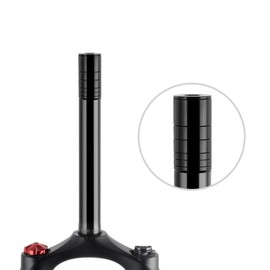 HOUSON Bicycle Stem Riser, Bicycle Stem Height Adapter Bicycle Fork Stem Extender Embedded Handlebar Riser Riser for Inner Diameter 24.6mm-25.4mm MTB Fork