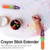 TEHAUX 15pcs Oil Pastel Extender, Crayon Holder, Oil Painting Stick