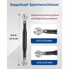 Pawfly Spoke Wrench Bicycle Spoke Tool Set with 2 Tyre