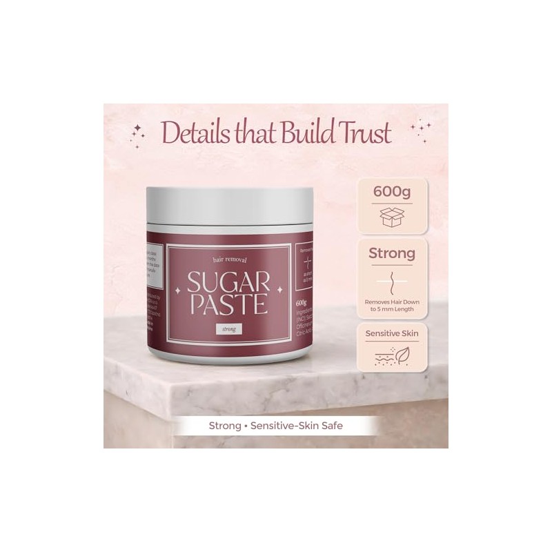 Strong sugar paste - hair removal sugaring for smooth skin