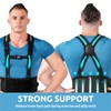 Lower Back Brace with Suspenders,Back Support Belt for Men &