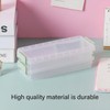AIMALL 3PCS 2 Layer Versatile Clear Plastic Desktop Organizer Box