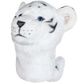 RVRAYS Animal Zoo Golf Driver Headcover Premium Plush Novelty Driver Headcovers Funny Golf Club Covers Protection Men's Golf Gear Driver Headcover for Men and Women White Tiger for Driver