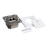 LogiLink Cat.6A Universal Anschlussdose 2x RJ45 STP, - Aufputz and