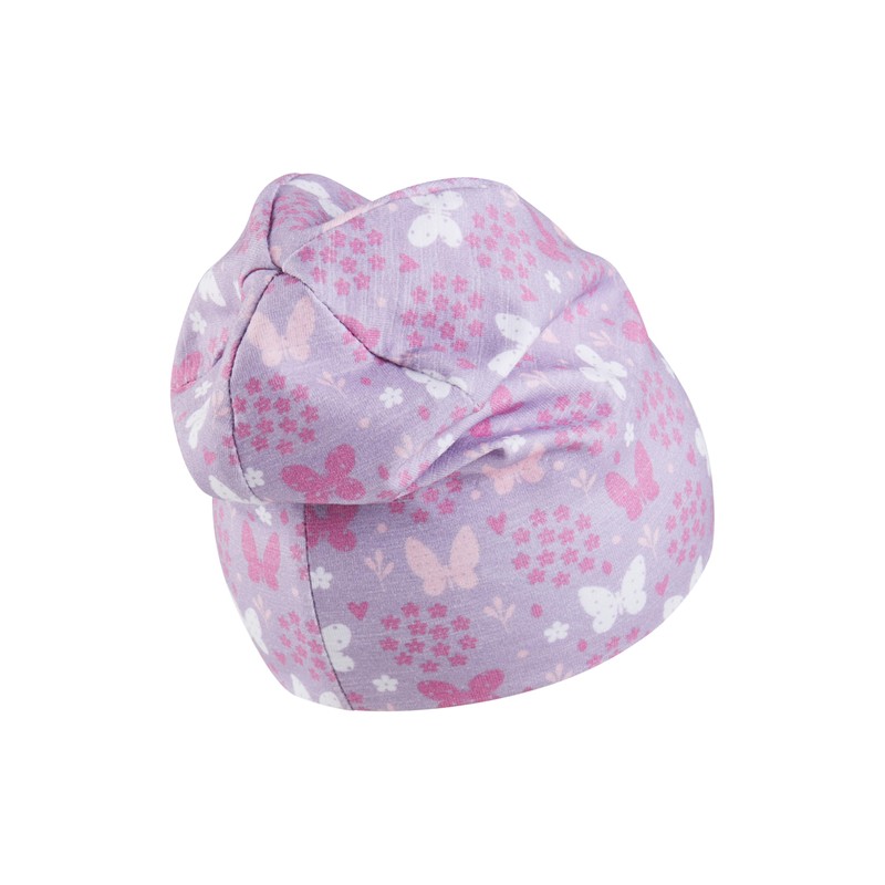 Sterntaler Girls Printed Floral Beanie Hat, lilac