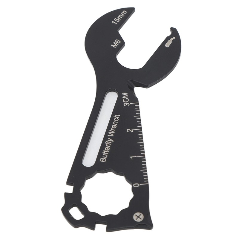 11 in 1 Outdoor Wrench Multifunctional Bottle Opener Keychain Screwdriver