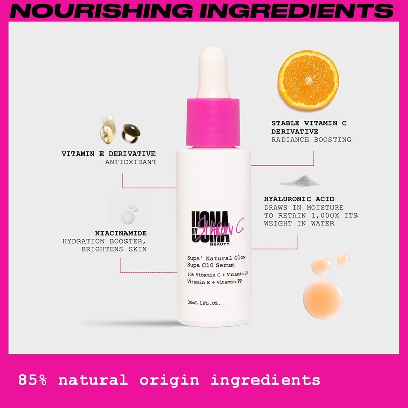 Uoma Beauty Sérum Facial De Vitamina C Con Ácido Hialurónico,