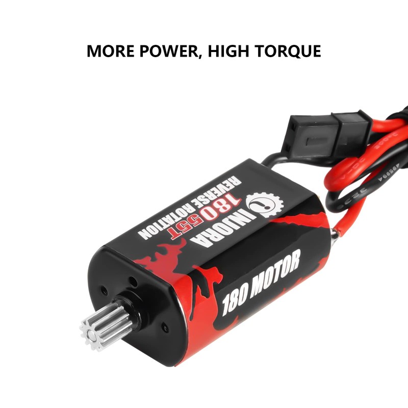 INJORA 180 Brushed 55T Motor with Stainless Steel Pinion for