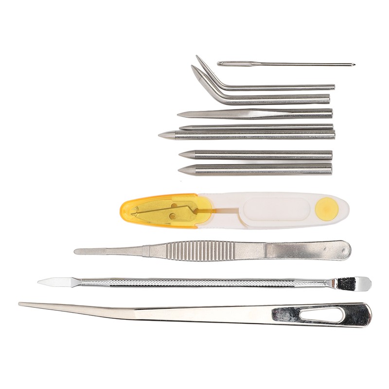 12Pcs Stainless Steel Paracord Stitching Set Paracord Needle with Storage