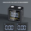 Pocket Digital Inclinometer Protractor Magnetic Angle Finder Measuring Tool for