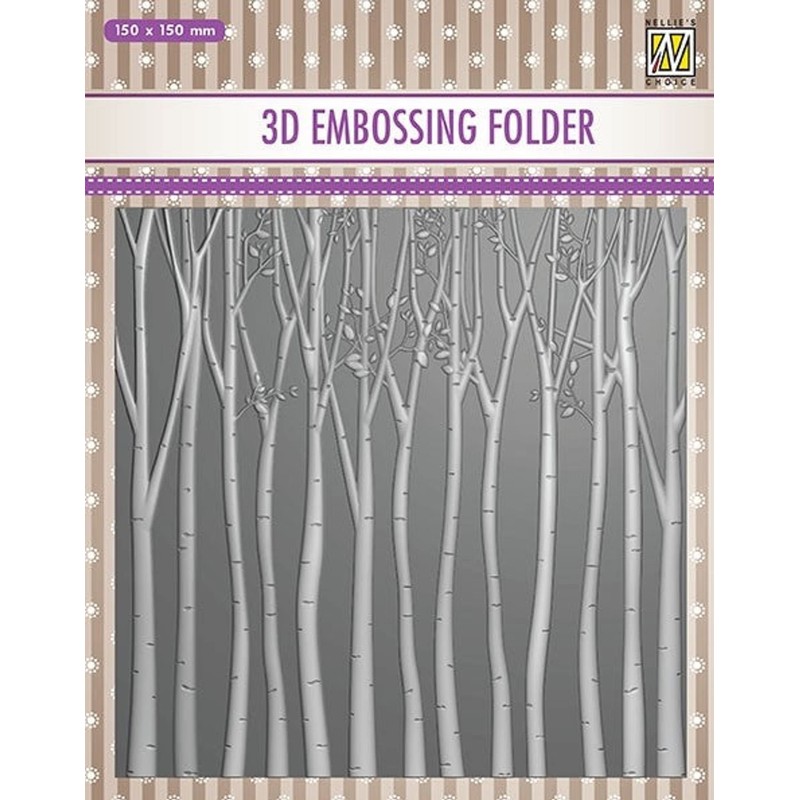 Crafts Too Nellie Snellen 3D Embossing Folder - Trees