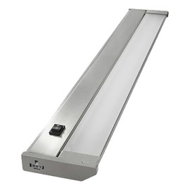 AQLighting 24" Aluminum LED Under Cabinet Kitchen Overhead Lighting in Nickel