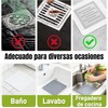 Hopeway 4 PCS Tapón de Silicona para Desagüe de Suelo,Gris