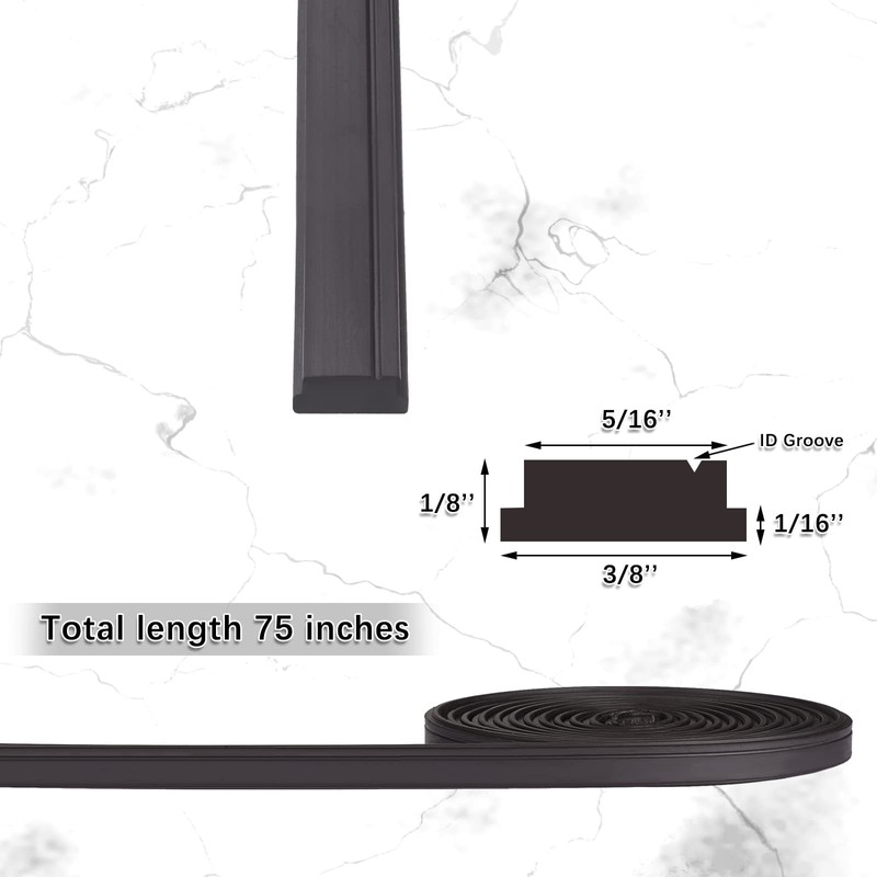 75 Inches Flexible Magnetic Strip Insert Shower Door Magnetic Strip