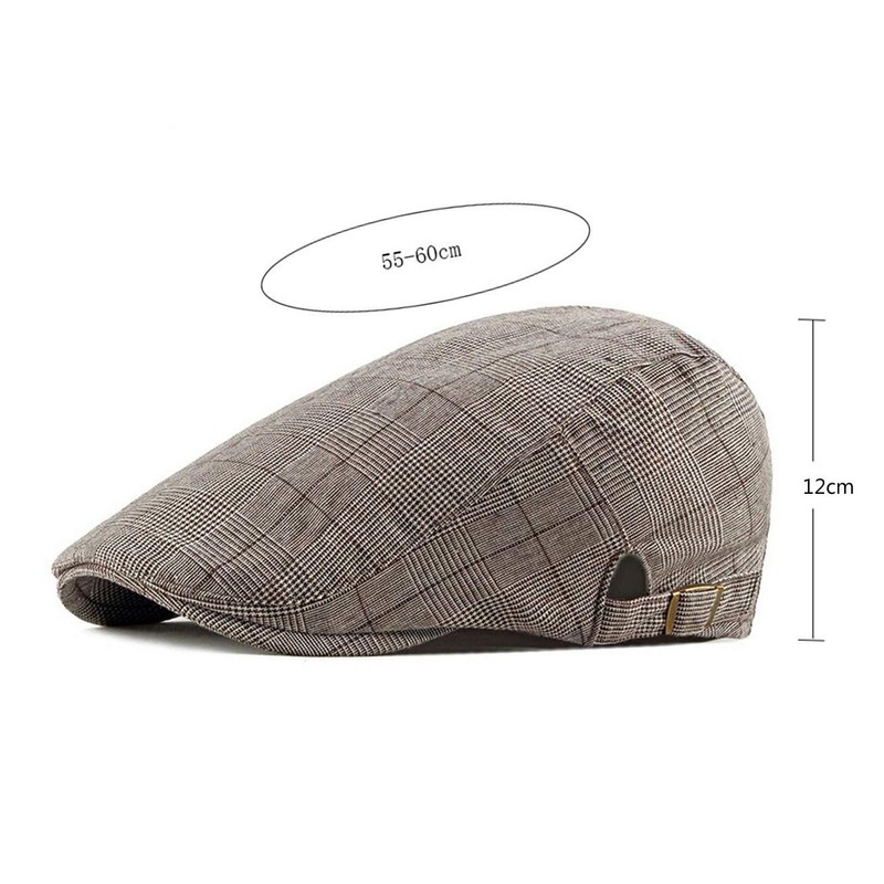 Chennuo Men's Adjustable Summer Cap Hat Flat Cap Peaked Cap