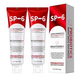 Abading 2PCS SP-6 Probiotic Whitening Toothpaste for Teeth Whitening and Gum Health,Fresh Mint Flavor,Daily Use for Oral Care,4.9oz