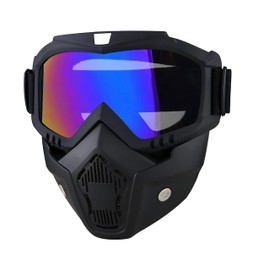 Paintball Mask Anti Fog,Tactical Full Face Mask Ski Mask Goggles Detachable Adjustable,Motorcycle Riding Face Protection