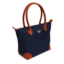 Alice Wheeler Large Bumble Bee Ladies Tote Work Bag (Navy)