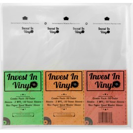 100 LP Sleeves Combo Pack - 50 Outer & 50 Inner Sleeves for 12" Vinyl Records - Protect Your Collection - Invest In Vinyl