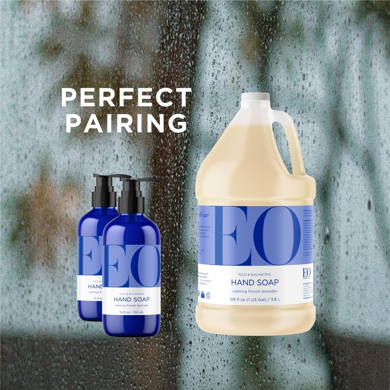 EO Liquid Hand Soap Refill, 1 Gallon, French Lavender, Organic