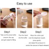 2 Pcs 100ml 3.4oz Push Down Empty Pump Dispenser Bottles