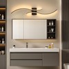 CANEOE Modern Led Wall Light, 39inch Black Indoor Led Wall