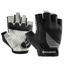 ROCKBROS Cycling Gloves Men Women Summer Breathable Half Finger Gloves with SBR Padding, Non-Slip & Shock Absorbing, Sports Gloves for Cycling, Fitness, Running, Training