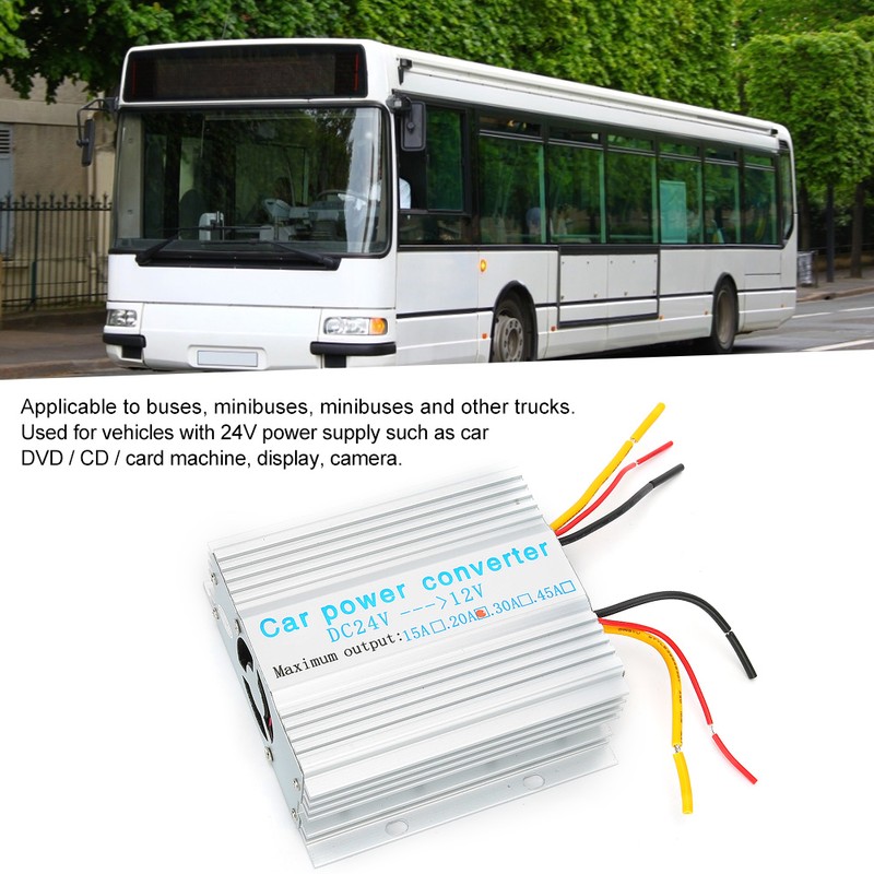 240W DC 24V to 12V Car Power Converter 20A Regulator