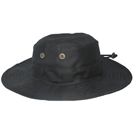 Mafoose Tactical Army Military Boonie Outdoor Jungle Hat Black X-Large