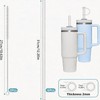 6 Popotes Reutilizables(12.13in) para 40 oz, 2 Cepillos de Limpieza