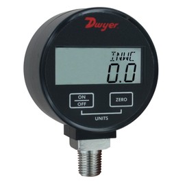 Dwyer® Digital Pressure Gage, DPGW-10, 1% Accuracy, Compatible Liquids & Gases, 0-300 psi
