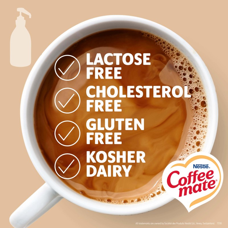 Nestle Coffee mate Coffee Creamer, Sweetened Original, Concentrated Liquid Pump