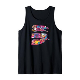 K-Pop Dreams Bright Colorful Korean Pop Fan Art Tank Top