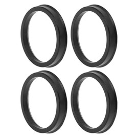 TUCKBOLD 69.1mm to 58.6mm Car Wheel Hub Centric Rings Black Polycarbonate Wheels Center Shaft Shock Absorbing Hubrings 4 Pcs