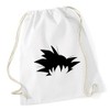 Hippowarehouse Goku silhouette Drawstring Cotton School Gym Bag 37cm x