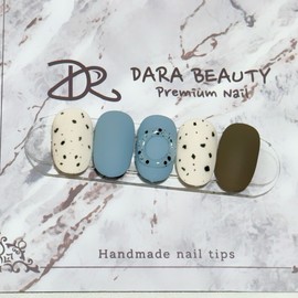 Dara Beauty November Art of the MonthMatte Spotted Donut Nails❣ - Nail Glue / 다라뷰티 11월 이달의아트무광 점박이 도넛네일❣ - 네일글루