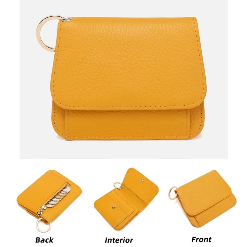 Mudono Small Wallet for Women RFID Blocking Genuine Leather Card