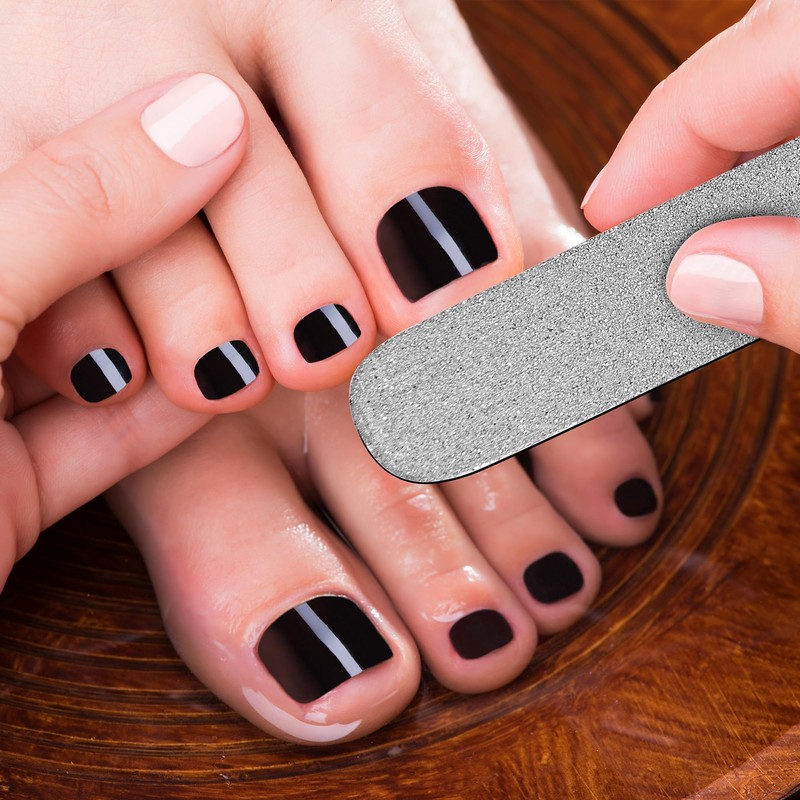 8" Nail File Diamond Deb/Dust Coated Coarse/Rough Toenail Files -