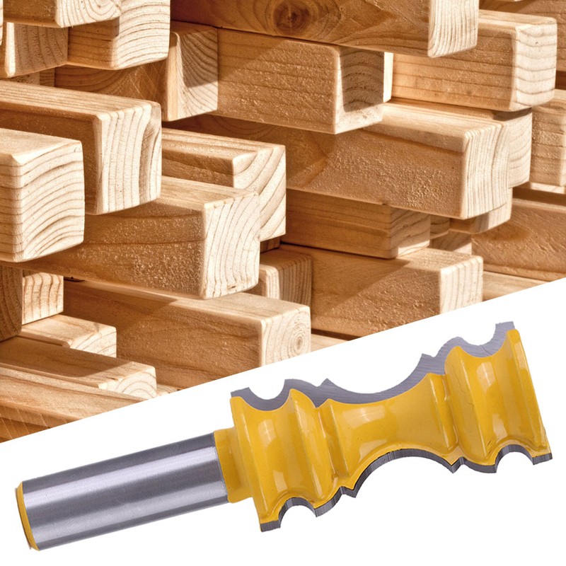 1/2" Shank Large Elaborate Chair Rail Molding Router Bit For